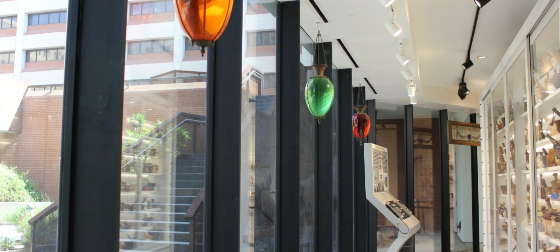 show globes in the Coit Museum