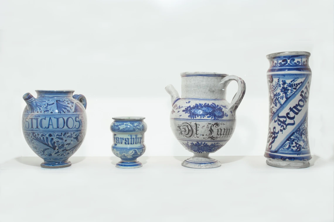 Albarello vessels from the Upjohn Pharmacy