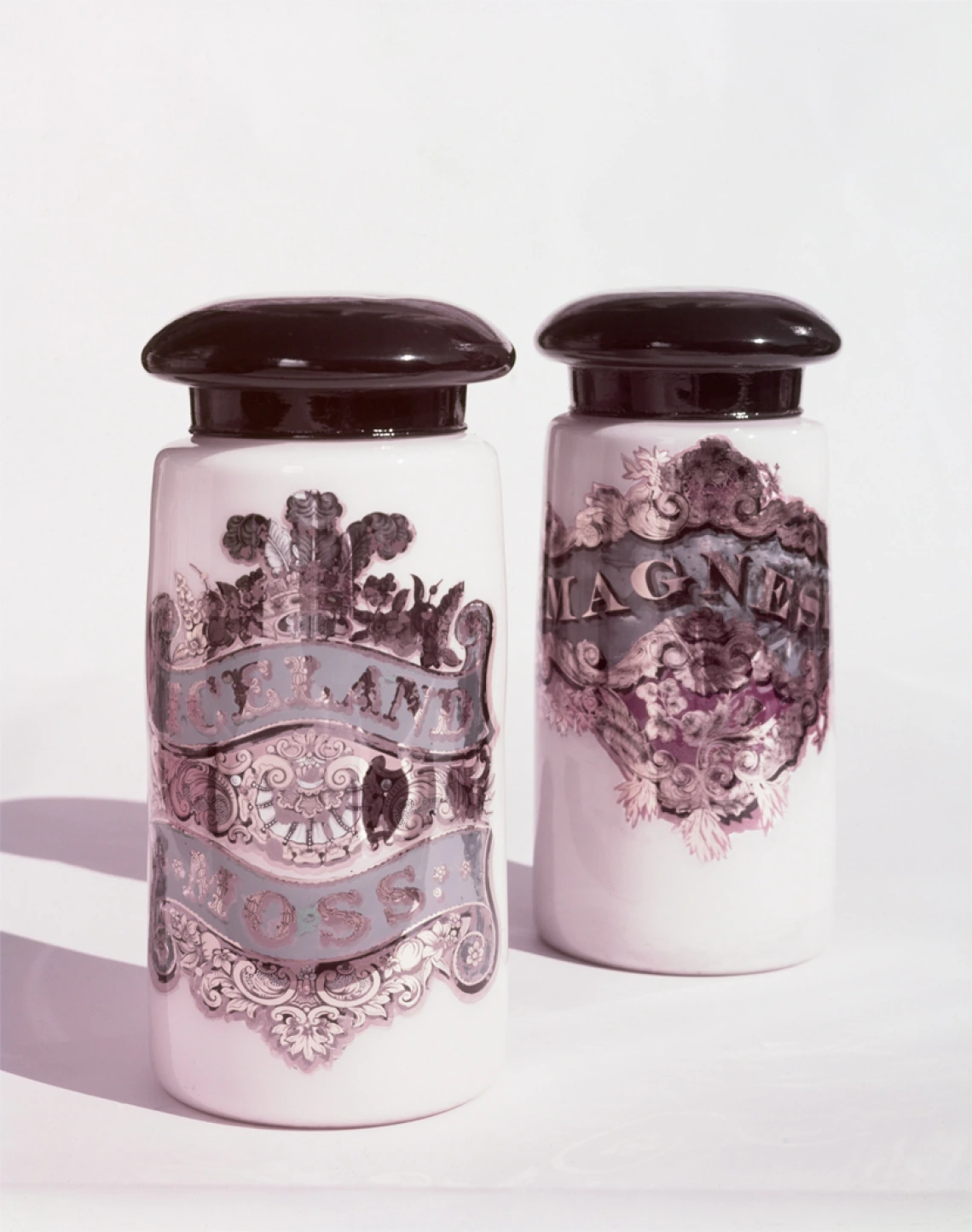 Upjohn Pharmacy Iceland Moss and Magnesium Jars