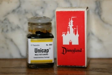 A sample bottle of Unicap Vitamins from the Upjohn Pharmacy