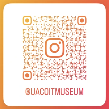 QR code linked to Coit Museum Instagram account